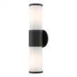 Livex Lighting Norfolk 2-Light Metal Outdoor Wall Lantern in Textured Black