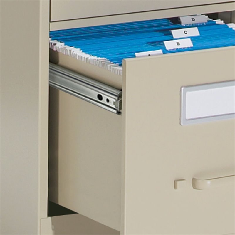 Global 4-Drawer Letter Size Vertical Lock Metal File Cabinet in ...