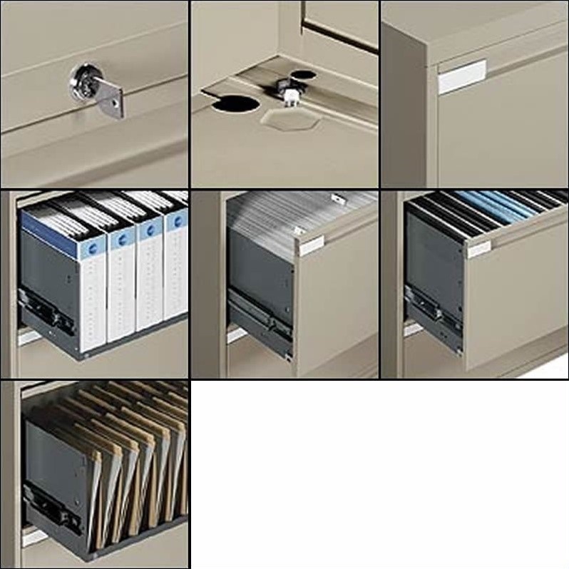 Global Office 9300p 42 5 Drawer Lateral Metal File Storage
