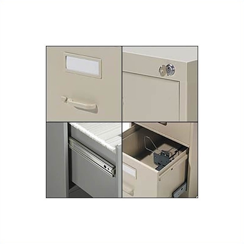 Global Office 25 4 Drawer Vertical Metal File Storage Cabinet
