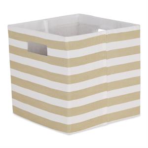 Polyester Cube Stripe Vintage Linen Square 11x11x11