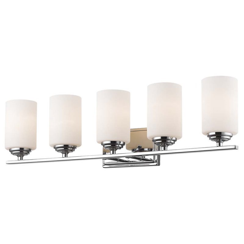 Z Lite Bordeaux 5 Light Vanity Light In Chrome 435 5v Ch Cymax Stores