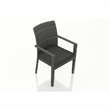 Harmonia Living District Patio Dining Arm Chair in Charcoal