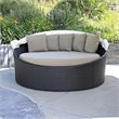 Harmonia Living Wink Canopy Patio Daybed in Heather Beige
