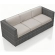 Harmonia Living District Patio Sofa in Cast Silver and Textured Slate
