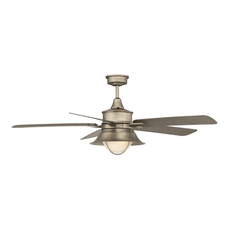 Savoy House Hyannis 52 5 Blades Outdoor Coastal Metal Ceiling Fan In Gray 52 625 5as 242