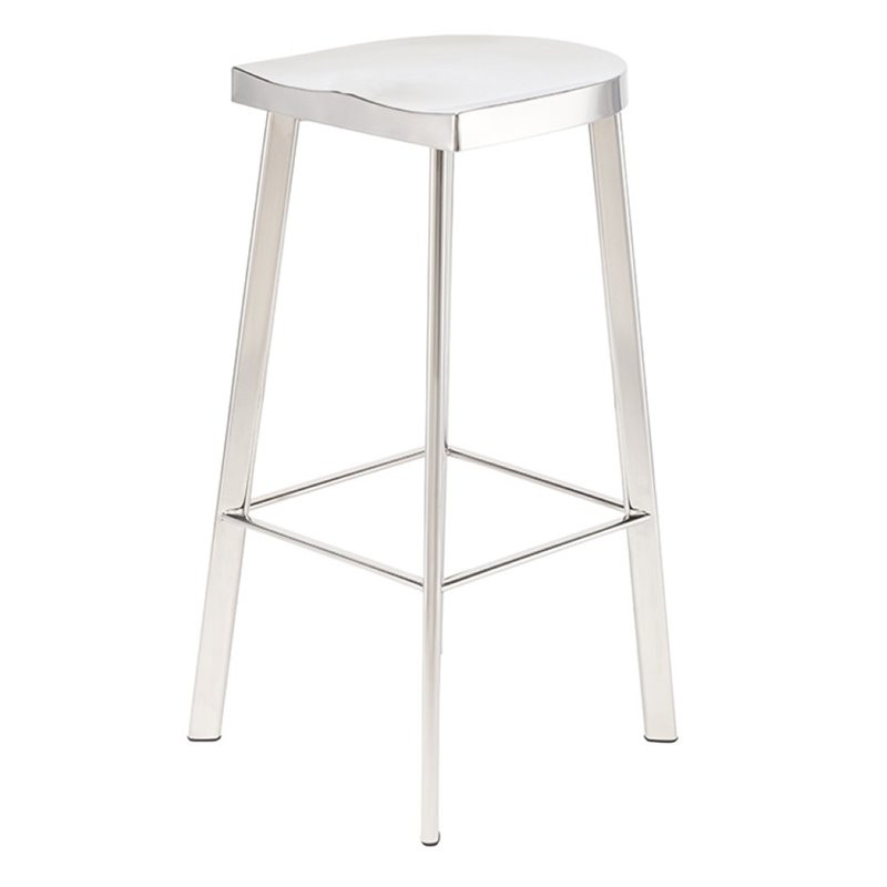 silver backless bar stools