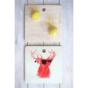 deny designs nick nelson young buck square cutting board
