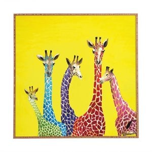 deny designs clara nilles jellybean giraffes wall art