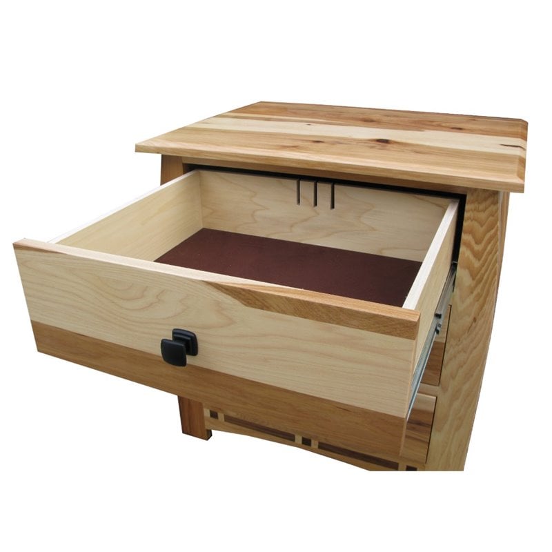 A-America Adamstown 3 Drawer Nightstand in Natural