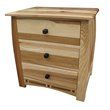 A-America Adamstown 3 Drawer Nightstand in Natural