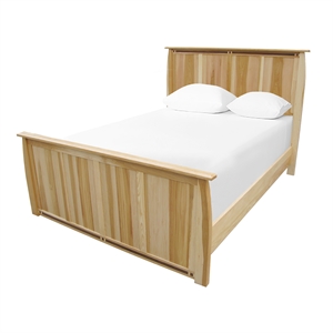 A-America Adamstown Solid Wood Queen Panel Bed in Natural