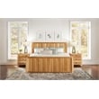 A-America Adamstown Solid Wood Queen Panel Bed in Natural