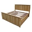 A-America Adamstown King Storage Bed in Natural