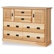 A-America Amish Highlands 7-Drawer Contemporary Wood Bedroom Dresser in Natural