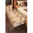A-America Amish Highlands Solid Wood King Arch Panel Storage Bed in Natural