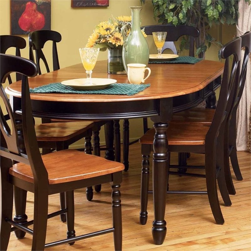A America British Isles Oval Extendable Dining Table In Espresso A America British Isles Oval Extendable Dining Table In Espresso