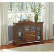 A-America Mariposa Solid Wood Flip-Top Sideboard Server in Rustic Whiskey