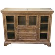 A-America Mariposa Solid Wood Flip-Top Sideboard Server in Rustic Whiskey