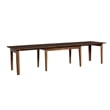 A-America Toluca Transitional Wood Extendable Dining Table in Rustic Amber