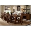 A-America Toluca Transitional Wood Extendable Dining Table in Rustic Amber