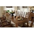 A-America Toluca Transitional Wood Extendable Dining Table in Rustic Amber