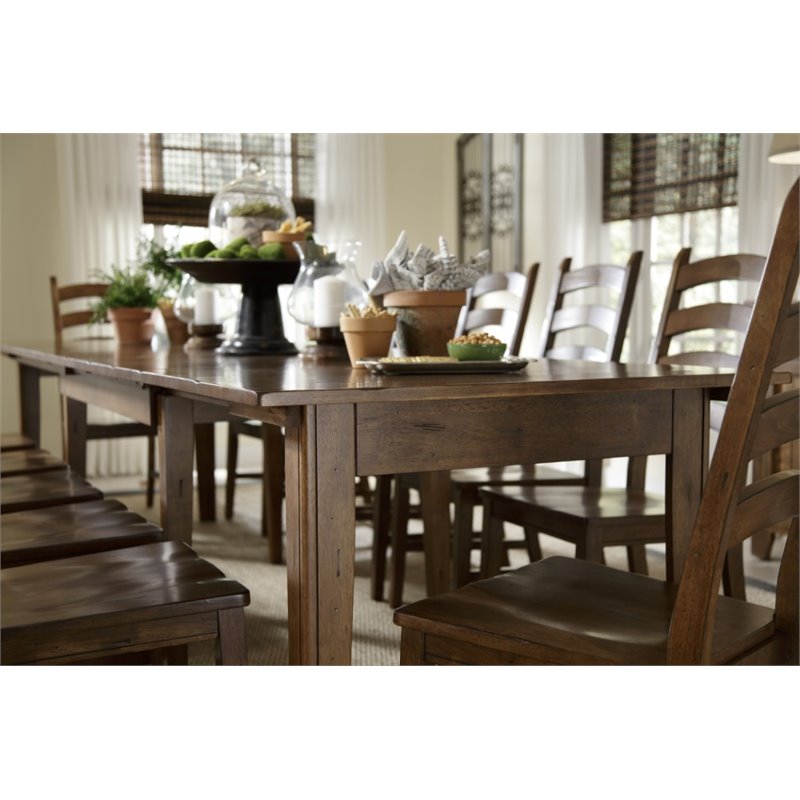 A America Toluca Extendable Dining Table In Rustic Amber Tolra617l A America Toluca Extendable Dining Table In Rustic Amber