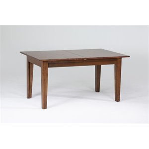 a-america toluca extendable dining table in rustic amber