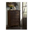 A-America Westlake 6-Drawer Transitional Wood Chest in Cherry Brown/Gunmetal