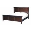 A-America Westlake Transitional Wood Queen Mansion Bed in Cherry Brown