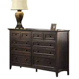 a-america westlake 10 drawer transitional solid wood master dresser