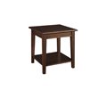 A-America Westlake Solid Wood End Table with Bottom Shelf in Cherry Brown