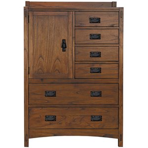 a-america mission hills solid wood door chest in harvest