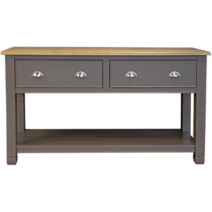 a-america port townsend solid wood sideboard in gull gray