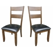 A-America Mariposa Solid Wood Ladderback Dining Side Chair in Whiskey (Set of 2)