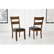 A-America Mariposa Solid Wood Ladderback Dining Side Chair in Whiskey (Set of 2)