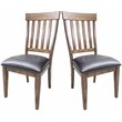A-America Mariposa Slatback Dining Side Chair in Whiskey (Set of 2)