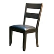 A-America Mariposa Faux Leather Ladderback Dining Chair in Warm Gray (Set of 2)