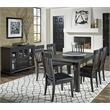 A-America Mariposa Faux Leather Slatback Dining Chair in Warm Gray (Set of 2)