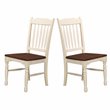 A-America British Isles Slatback Dining Side Chair in Buttermilk (Set of 2)