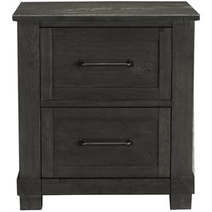 a-america sun valley 2 drawer rustic solid wood nightstand