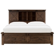 A-America Sun Valley Solid Wood Storage King Bed with in Rustic Timber
