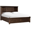 A-America Sun Valley Solid Wood Storage King Bed with in Rustic Timber