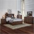 A-America Sun Valley Solid Wood Storage King Bed with in Rustic Timber