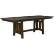 A-America Henderson Solid Wood Extendable Trestle Dining Table in Brown