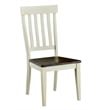 A-America Toluca Slatback Dining Side Chair in Chalk and Cocoa (Set of 2)