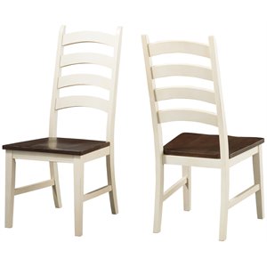 a-america toluca transitional solid wood ladderback dining side chair