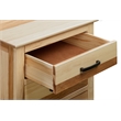 A-America Gallagher 3-Drawer Transitional Hickory Wood Nightstand in Natural