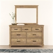 A-America Glacier Point Transitional Wood Mirror in Distressed Natural