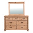 A-America Glacier Point Transitional Wood Mirror in Distressed Natural